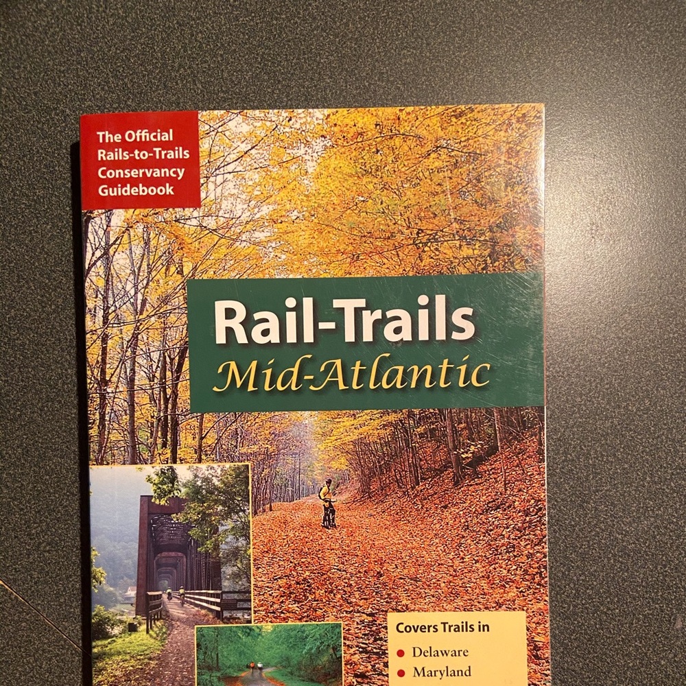 Book- Rail Trails Mid Atlantic official guidebook